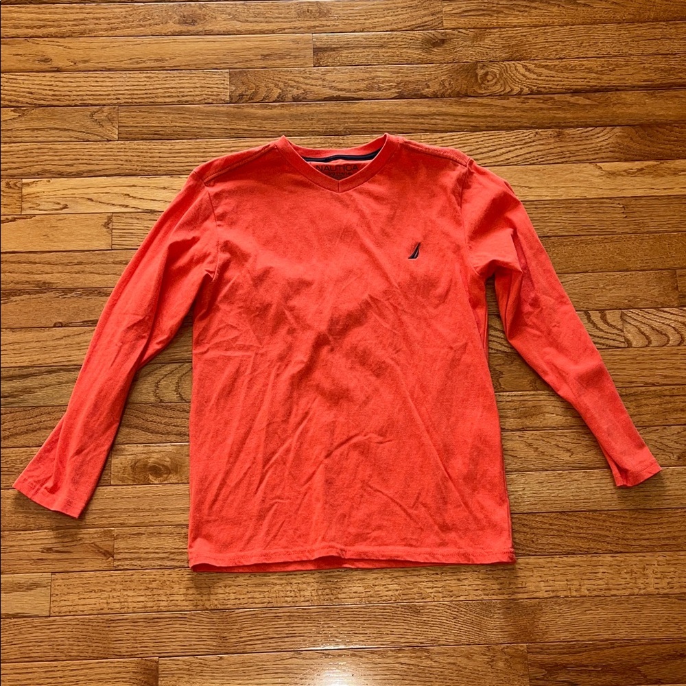 Nautica Coral V-Neck Shirt